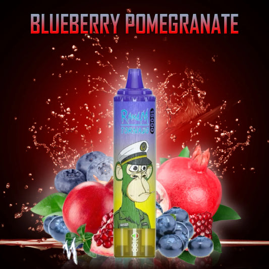 RandM Tornado 15000 Blueberry Pomegranate 0%