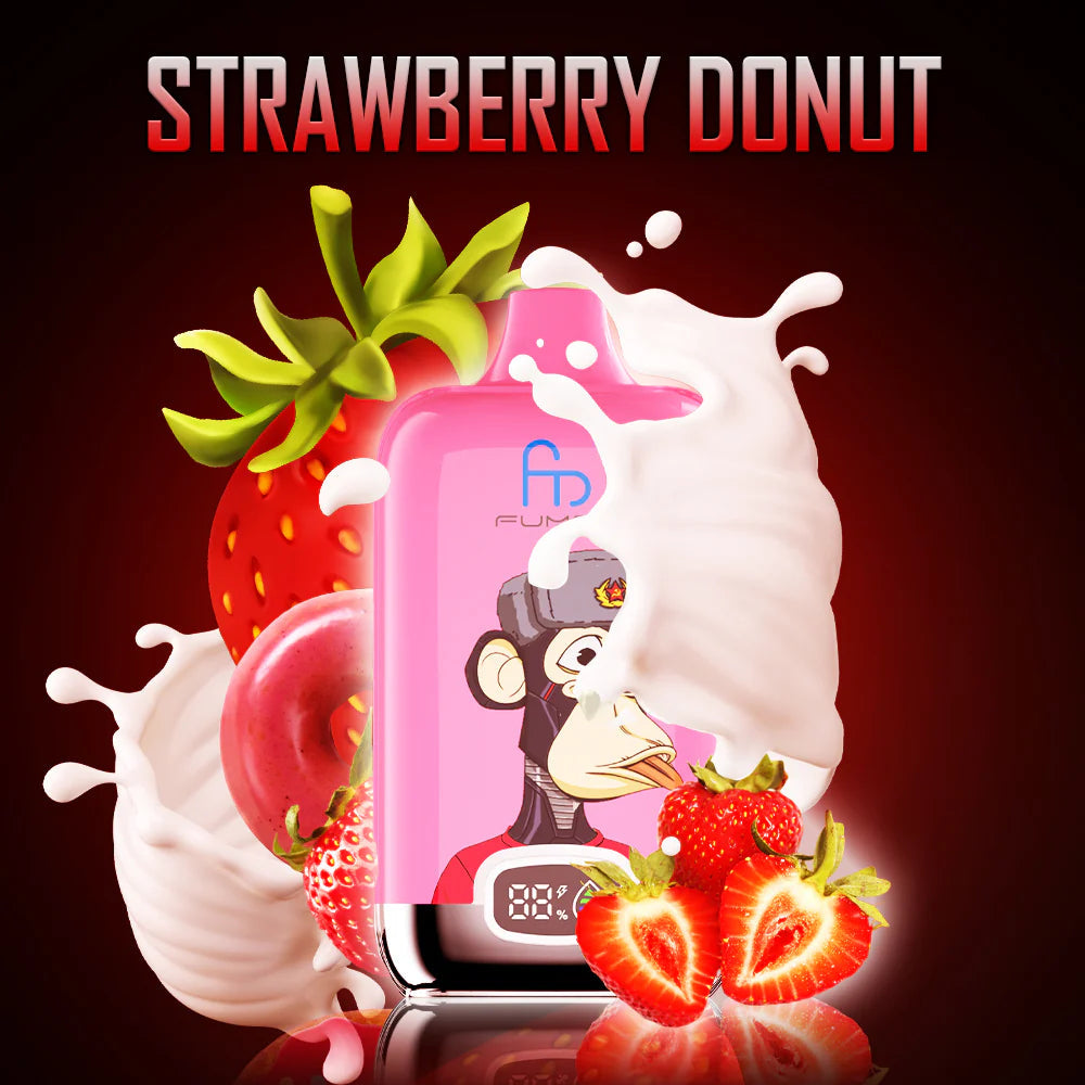 RandM Fumot Digital Box 12000 Strawberry/Donut 0%