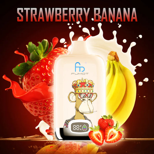 RandM Fumot Digital Box 12000 Strawberry/Banana 0%