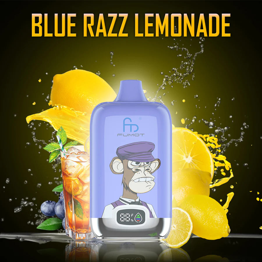 RandM Fumot Digital Box 12000 Blue Razz Lemonade 0%